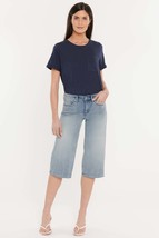 NYDJ Womens Denim Wide Leg Capri Jeans, Blue, Size 10 - £34.13 GBP