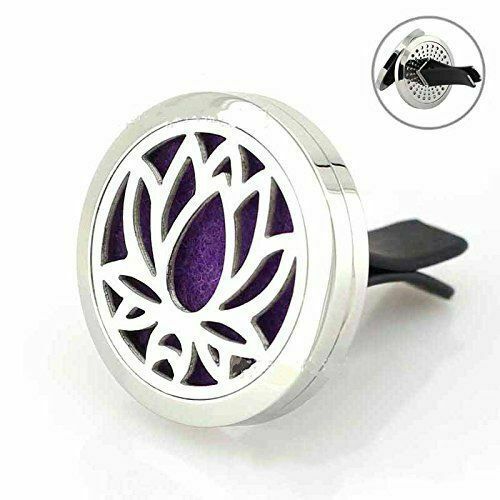 Car Vent Diffuser Clip Lotus Essential Oils Aromatherapy on the Go! - £10.50 GBP