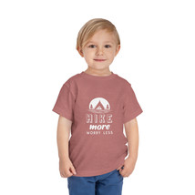 Toddler Tee &quot;HIKE More Worry Less&quot; - Black Tent Design - 100% Cotton - £15.62 GBP