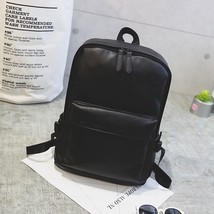 Men&#39;s Laptop Casual PU Leather Business Rucksack Backpack Teenage Teenagers Trav - £38.01 GBP