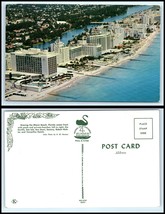 FLORIDA Postcard - Miami Beach, Aerial View A40 - £2.32 GBP