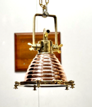 Nautical New Brass &amp; Copper Hanging/Pendant Medium Cargo Wiska Light - £231.12 GBP