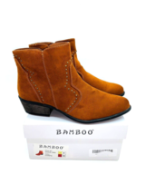 Bamboo  Sadie Faux Suede Ankle Boots - Chestnut, US 8 / EUR 38 - £19.98 GBP