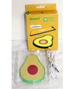 Moxi Avocado Novelty Wireless Iphone Phone Charger w/ USB Cord ~ NIB Box... - $10.99