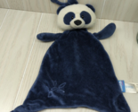 GUND Baby Toothpick Panda Bear Navy Blue Plush Teether security blanket ... - $19.79