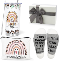 Teacher Appreciation Gifts with 20 OZ Wine Tumbler - Christmas Gifts for Teacher - £20.49 GBP