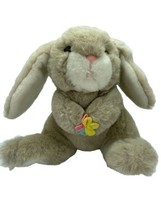 Westcliff Collection Vintage Plush Tan and White Bunny Rabbit Felt Flowe... - £19.00 GBP