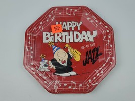 Vintage Ziggy Plastic Coated Paper Party Plates 1989 Set of 8-10&quot; Sealed... - $11.87