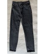 &amp;Denim By H&amp;M Skinny Ultra High Waist  Black Mom Jeans Women's Sz 6 AC86 - $14.00