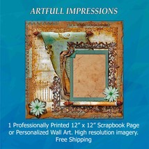An item in the Crafts category: Antique Maps & Coastal Keepsake Personalized Wall Art or Scrapbook Page