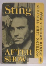 STING / THE POLICE - VINTAGE ORIGINAL CONCERT CLOTH TOUR BACKSTAGE PASS - $10.00