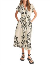 Miou Muse farah button down dress in White/Black - size S - £47.99 GBP