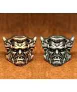 Brass Demon Bead, Exquisite Tribal Charm, Knife Lanyard EDC Bead - $7.99