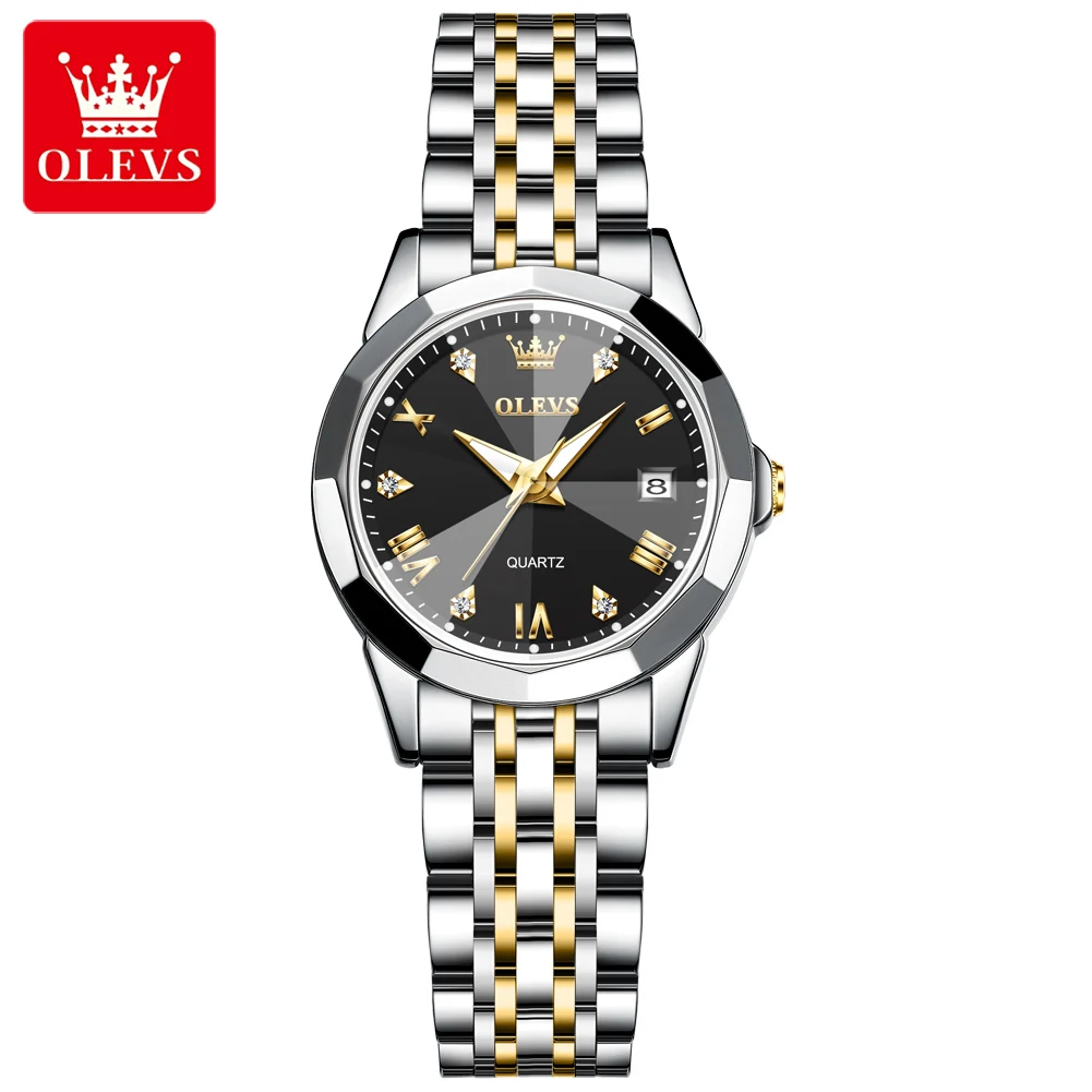 9931 New Business Quartz Watch for Men Dual Calendar Luxury Diamond Dial... - $35.83