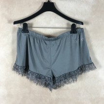 BEBE Gray Satin Stretch Knit Pajama LOGO Sleep Shorts NEW XL - £8.13 GBP