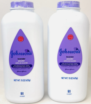 2x Johnson&#39;s Baby Powder Lavender Cornstarch Hypoallergenic 15 oz New Se... - $44.50