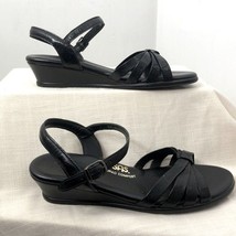 Sas tripad comfort black strappy low wedge heel sandals - £35.61 GBP