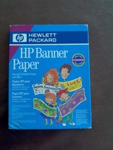 NEW HP Banner Paper C1820A Enough to make 15 Banners 5ft length Bright W... - $9.90