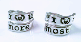 I Love You More &amp; Most Couples Rings Set of 2 - $20.00