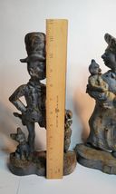 Antique English Mr. & Mrs. Ally Sloper Figural Cast Iron Doorstops image 7