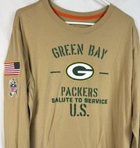 Nike NFL Salute To Service Green Bay Packers T Shirt Long Sleeve Dri-Fit XL - £27.45 GBP