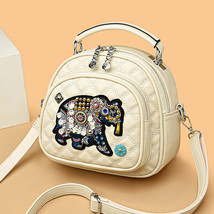High-Grade Embroidery Rhinestone Women Bag Xiaoxiangfeng Three-Purpose Backpack  - £50.20 GBP