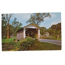 Postcard Fuller Covered Bridge Montgomery Vermont Chrome Unposted - $8.50