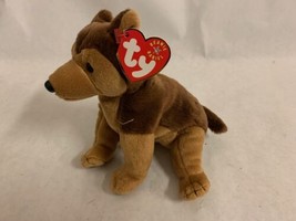 TY Beanie BabY, COURAGE, NYPD German Shepard 2002, US Flag sewn on - £13.22 GBP