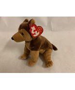 TY Beanie BabY, COURAGE, NYPD German Shepard 2002, US Flag sewn on - $16.82