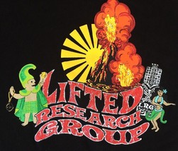 LRG Lifted Research Group Hula Girl Holy Grail Black Cotton T Shirt XXXL 50&quot; - £19.90 GBP