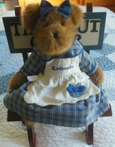 BOYDS Bears Muffin B. Bluebeary T.J.&#39;s Best Dressed Collection W/Time Out Chair - £54.66 GBP