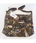 Vera Bradley Essential XL Crossbody Handbag Purse Buta Spray Patten Cotton New - $32.55