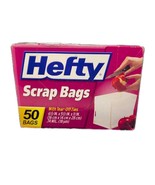 Vintage Hefty Scrap Bags 50 Count with Tear-Off Ties NIB Full Count - $688.92 MXN