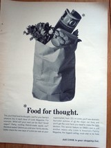 Food For Thought Look Magazine Print Magazine Advertisements 1964 - £1.59 GBP