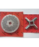 *COMBO* #22 x 1/8" (3 mm) holes Meat Grinder Plate &amp; HEAVY DUTY KNIFE *I... - $37.28