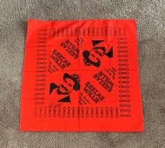 Boxcar Willie Square Red Bandana 22 In Worlds Most Famous Hobo Legend Br... - $10.99