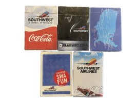 Playing Cards Southwest Airlines 5 Sealed Decks Coca-Cola Club WPT Advertising - £21.31 GBP