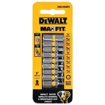 DeWalt Max Fit Hex 1 in. L Screwdriver Bit Set Steel 9 pk - $14.95