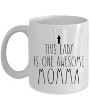 This Lady is One Awesome Momma Coffee Mug Vintage Mother Cup Xmas Gift For Mom - £12.82 GBP+