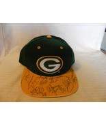 Green Bay Packers Multi-Signed Hat 1996 Brett Favre, Fritz Shurmur + 5 O... - £940.37 GBP