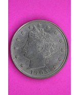 High Grade 1905 V Liberty Nickel Guaranteed Authentic &amp; Genuine Coin 1063 - $82.04 CAD