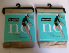 2 No nonsense seamless slip short Size Medium Nude nylon spandex blend - $17.77