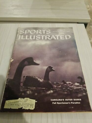 Vintage SPORTS ILLUSTRATED Magazine - October 6 1958 Carolinas Outer Banks - $8.90