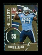 2011 Donruss Elite Hit List Chrome Football Card #22 Stephen Tulloch Titans /999 - £3.96 GBP