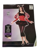 Love Bug Juniors 3-5 Small 6 Piece Lady Bug Costume Wings Dress Up Hallo... - £23.34 GBP