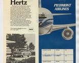 Piedmont Airlines Ticket Jacket 1969  - £14.24 GBP