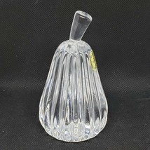 Vintage Bleikristall Bavarian German Crystal Pear Paperweight Shiny &amp; Sturdy - £12.90 GBP