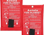 The Aotala Fire Blanket Emergency Surrival Fire Blankets Fiberglass Flame - $38.92