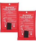 The Aotala Fire Blanket Emergency Surrival Fire Blankets Fiberglass Flame - £23.52 GBP