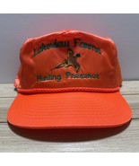 Vintage Pheasant Hunting Hat Blaze Orange Rare Satin Big Rope Hunter Embroidered - $39.70